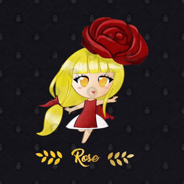 Rose Flower Girl by Flower Flame